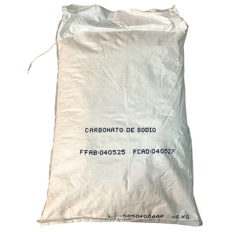 Carbonato de Sodio Denso Industrial | Saco de 25 kg y Mayoreo México