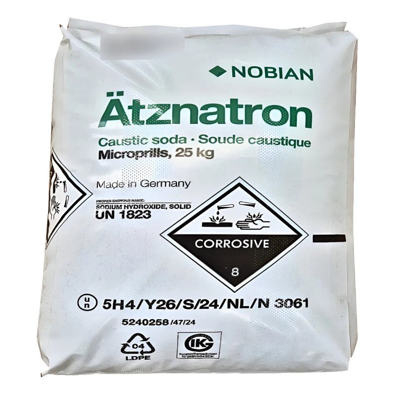 Hidróxido de Sodio Microperlas 25 kg | Sosa Cáustica Industrial México