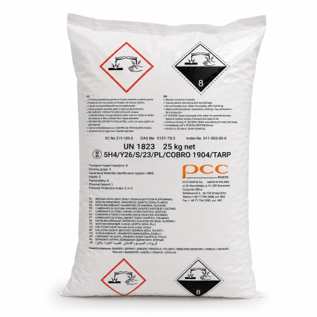 Hidróxido de Sodio (NaOH) 25 kg | Sosa Cáustica Grado Industrial en México