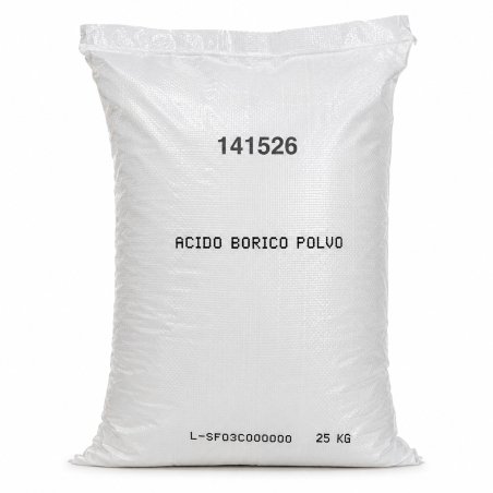 Ácido Bórico en Polvo Industrial | Saco de 25 kg y Mayoreo México