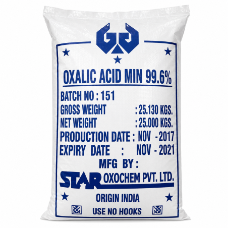 Ácido Oxálico Industrial | Saco de 25 kg Venta en México