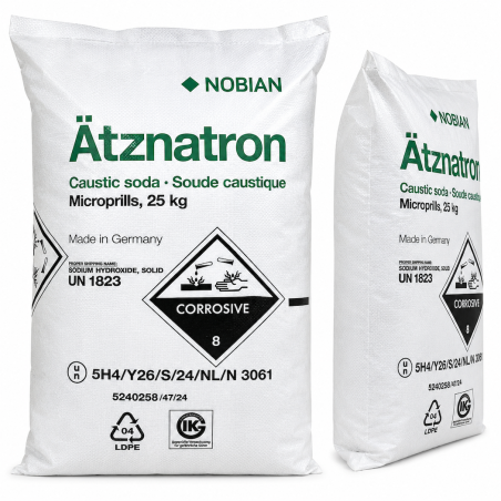 Hidróxido de Sodio Microperlas 25 kg | Sosa Cáustica Industrial México