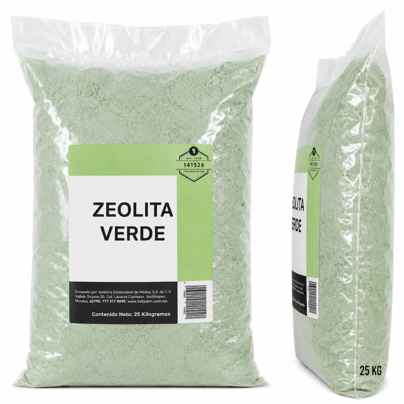 Zeolita Verde Natural 25 kg | Mejorador de Suelos Agrícolas