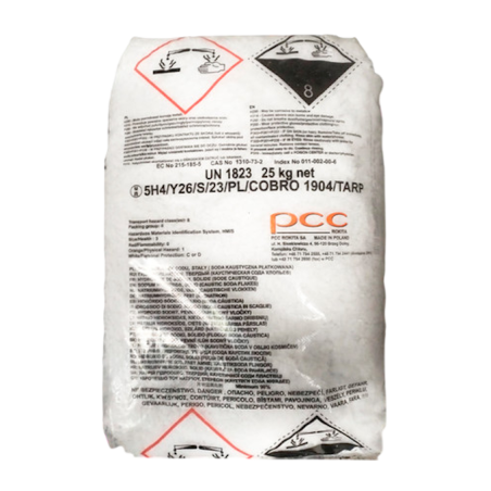 Hidróxido de Sodio (NaOH) 25 kg | Sosa Cáustica Grado Industrial en México